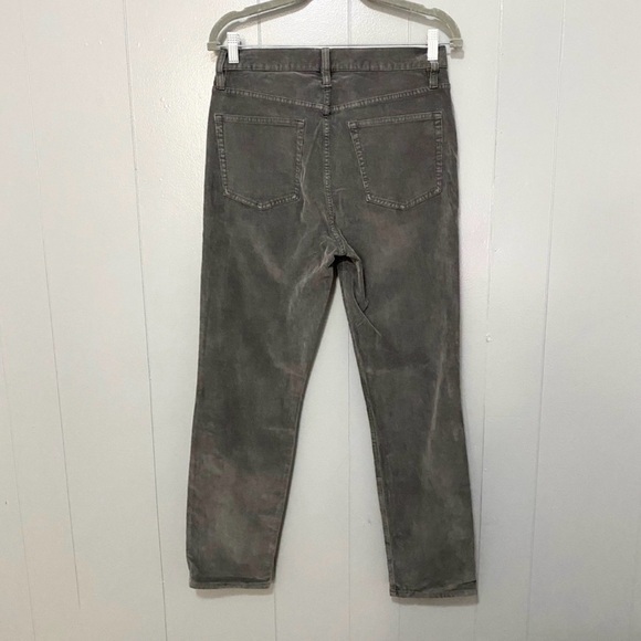 J.Crew Coal Gray Vintage Straight Pants in Garment-dyed Corduroy Classic Preppy - Picture 4 of 8